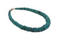 Santo Domingo or Navajo Turquoise Graduated Necklace