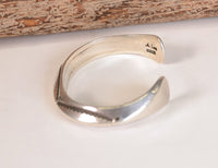 Navajo Sterling Silver Cuff Bracelet by  Angela Lee