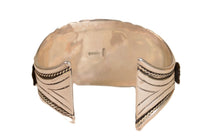 Navajo Cuff Bracelet with Turquoise and Coral