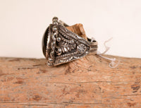 Navajo Sterling Silver and Onyx Ring Size: 10