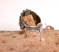 Navajo Sterling Silver and Onyx Ring Size: 10
