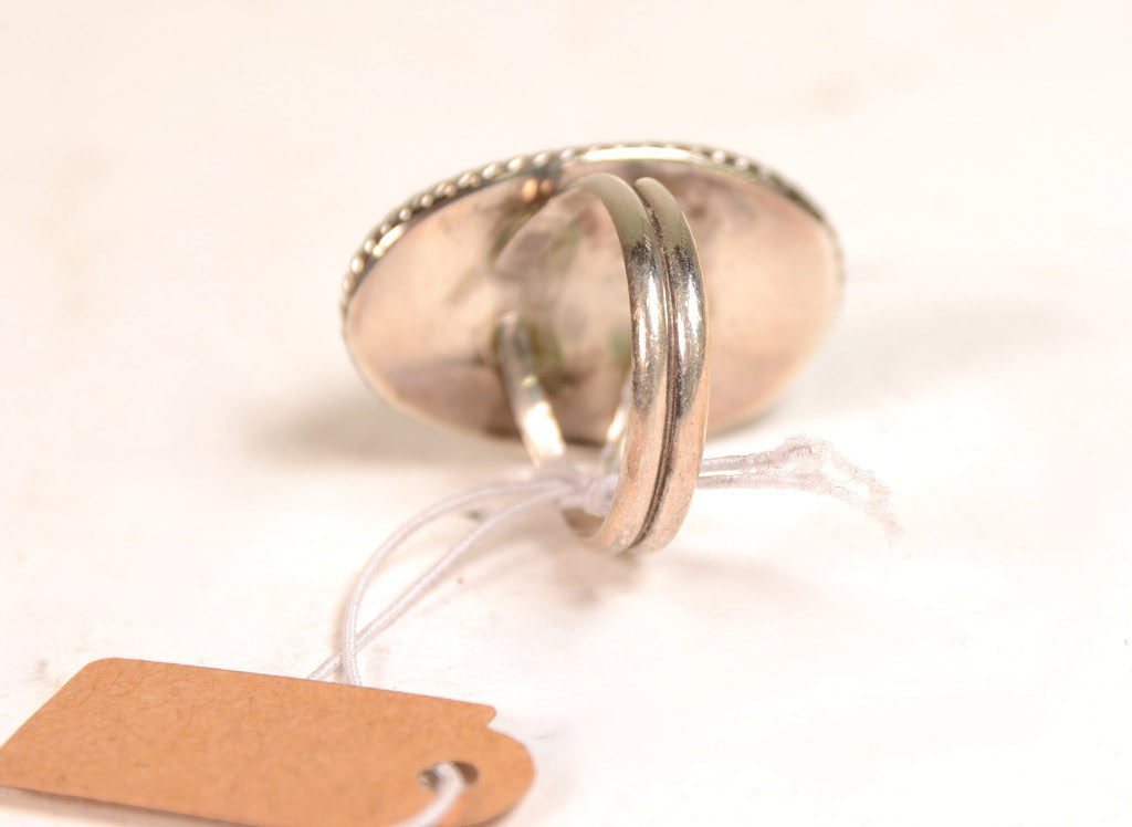 Navajo Sterling Silver and Turquoise Ring Size: 7
