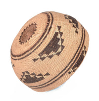 Yurok Hat Basketry with Yellow quill