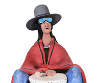 Navajo Ceramic Sitting Indian Man By A.F.