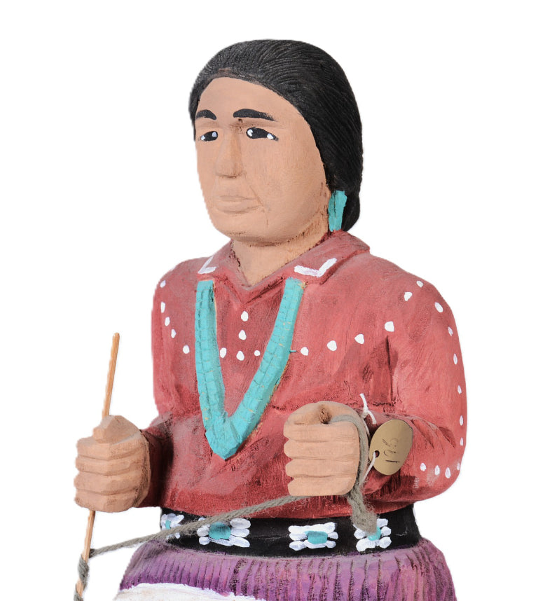 Navajo Wood Carving Doll By Rena Juan