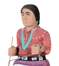 Navajo Wood Carving Doll By Rena Juan