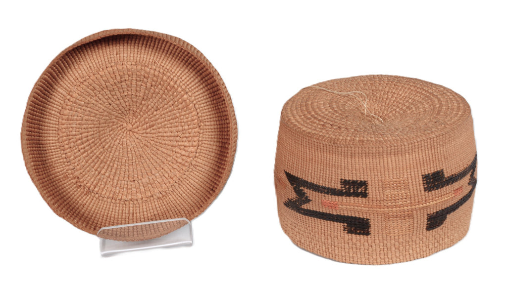 Tlingit Basket with Rattle Lid