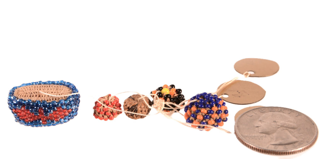 Pomo Micro Miniature Baskets Set of 5