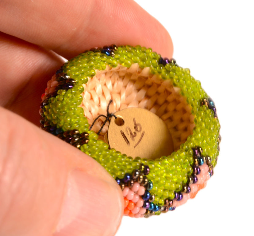 Paiute Miniature Beaded Basket