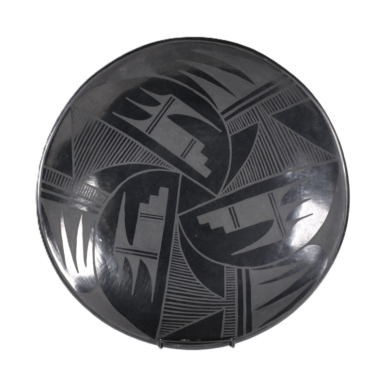 San Ildephonse Plate Pottery By Juanita