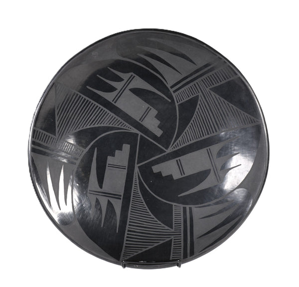 San Ildephonse Plate Pottery By Juanita