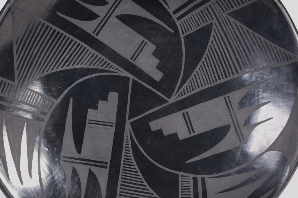 San Ildephonse Plate Pottery By Juanita