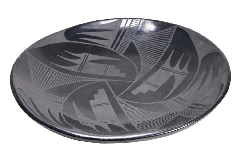 San Ildephonse Plate Pottery By Juanita
