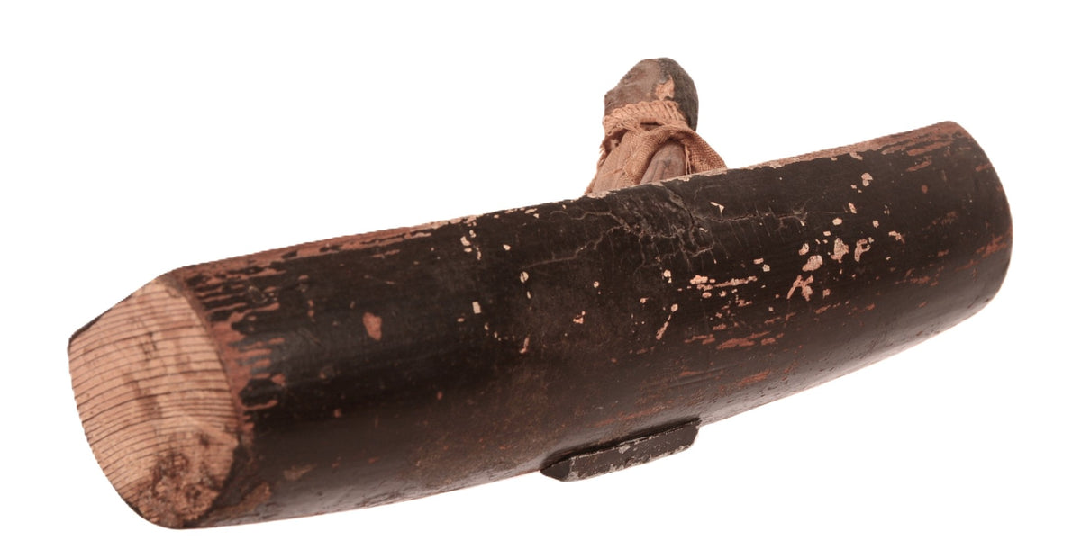 Rare Seminole Wood Canoe with Figure