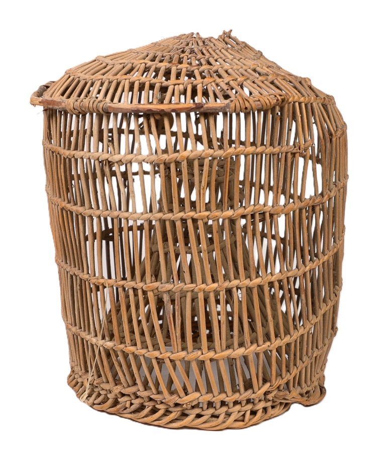 Hupa Open Weave Fish Trap Basket