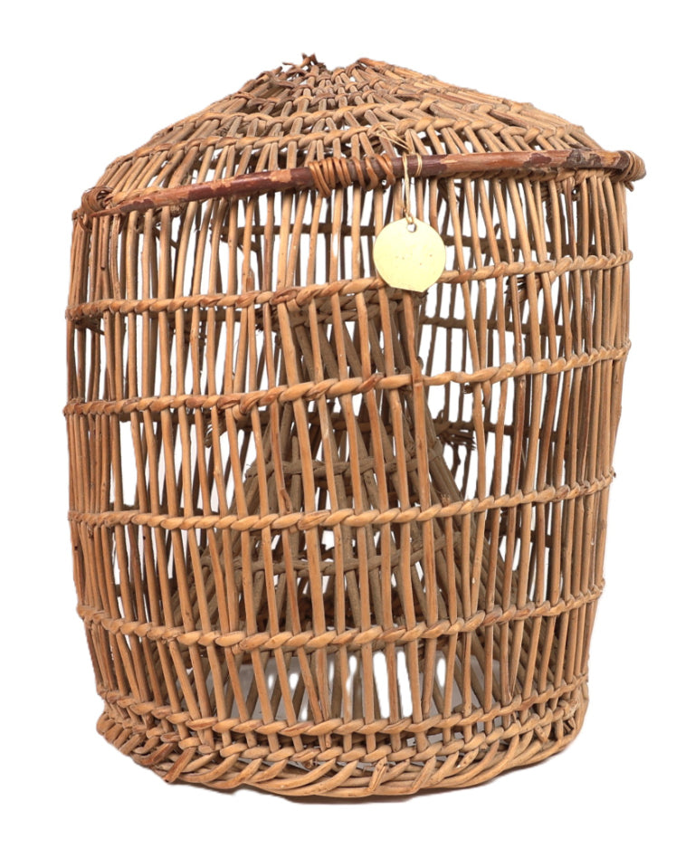 Hupa Open Weave Fish Trap Basket