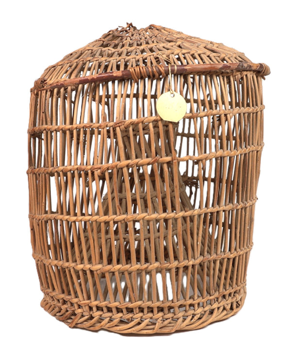 Hupa Open Weave Fish Trap Basket