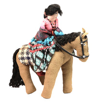 Navajo Female Riding a Horse Doll