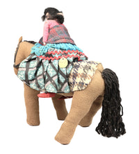 Navajo Female Riding a Horse Doll
