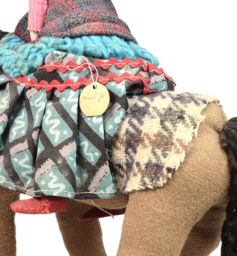 Navajo Female Riding a Horse Doll