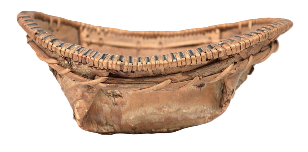 Athabascan Oval Birch Bark Basket