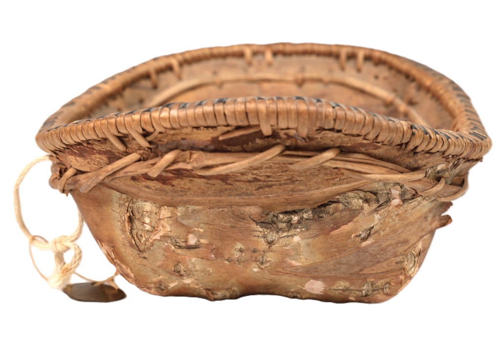 Athabascan Oval Birch Bark Basket