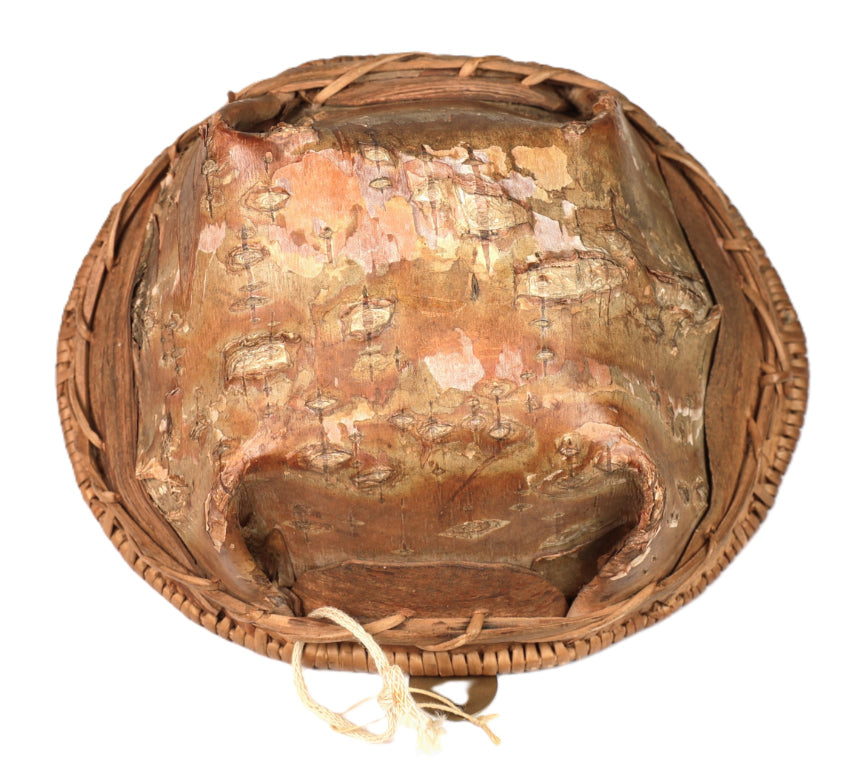 Athabascan Oval Birch Bark Basket