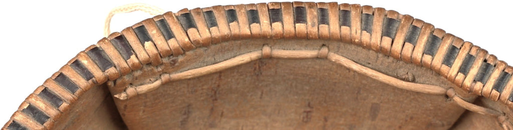 Athabascan Oval Birch Bark Basket
