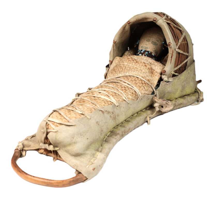 Apache Toy Cradle with Doll