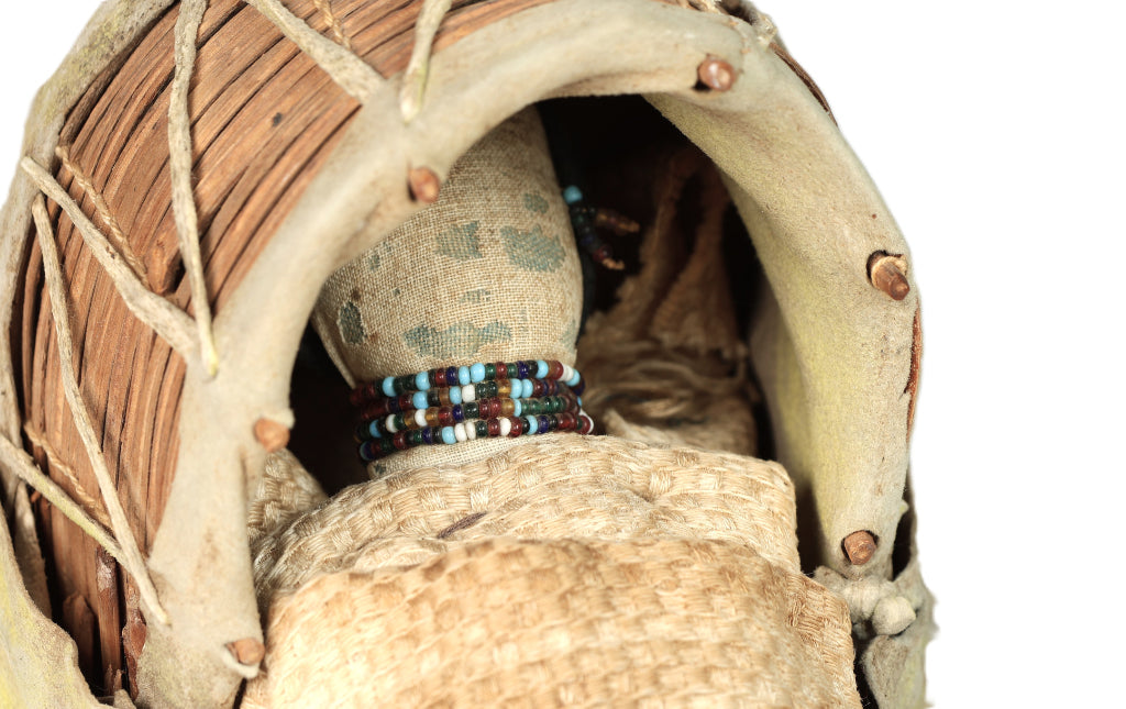 Apache Toy Cradle with Doll