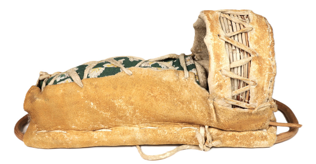 Mescalero Apache Toy Cradle with Doll By Guadalupe Tessay
