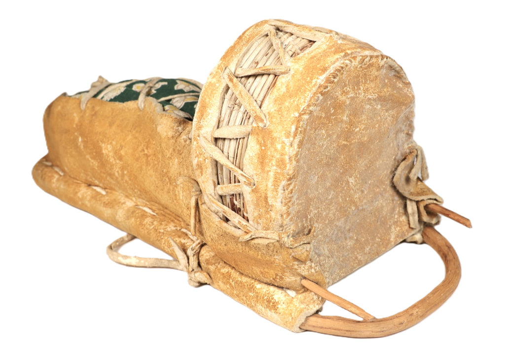 Mescalero Apache Toy Cradle with Doll By Guadalupe Tessay