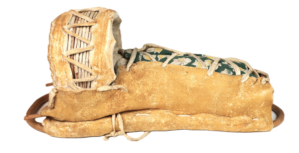 Mescalero Apache Toy Cradle with Doll By Guadalupe Tessay
