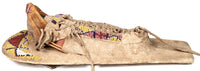 An Early Ute Beaded Toy Cradle Doll