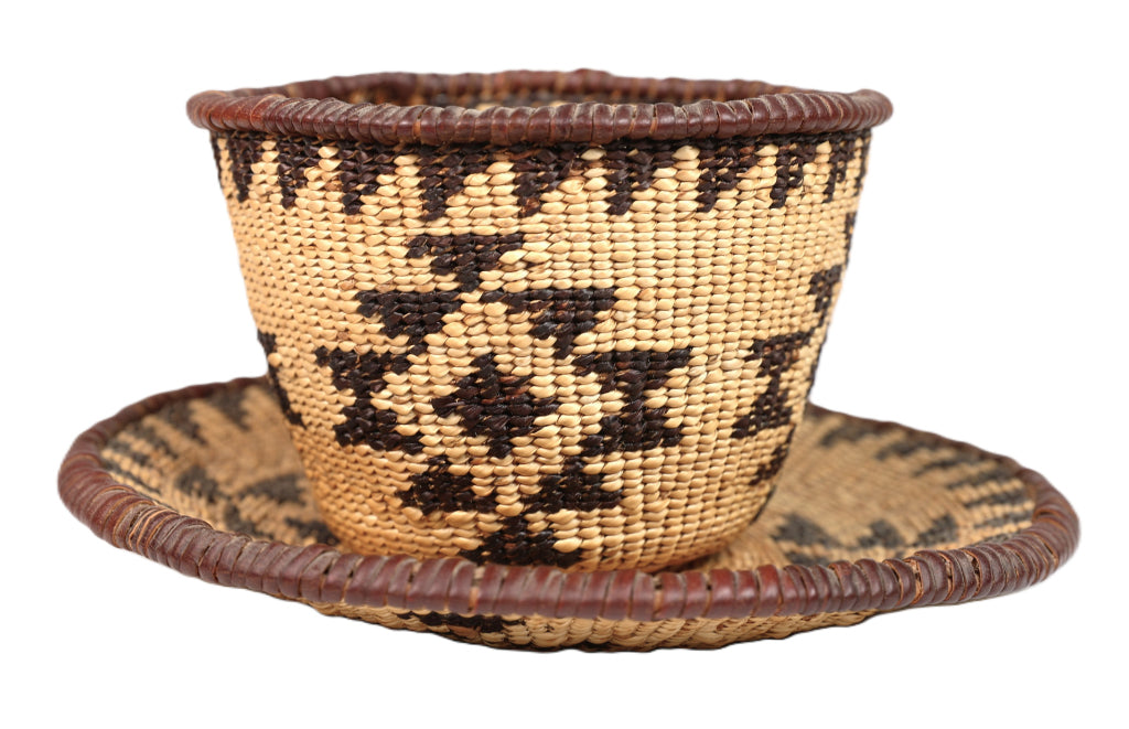 Pit River Tea Cup and Saucer Basket