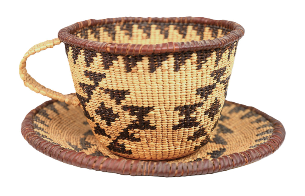 Pit River Tea Cup and Saucer Basket