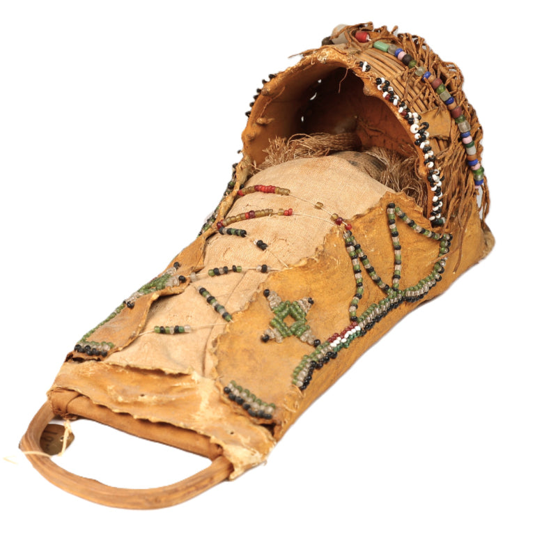 Apache Toy Cradle with Doll