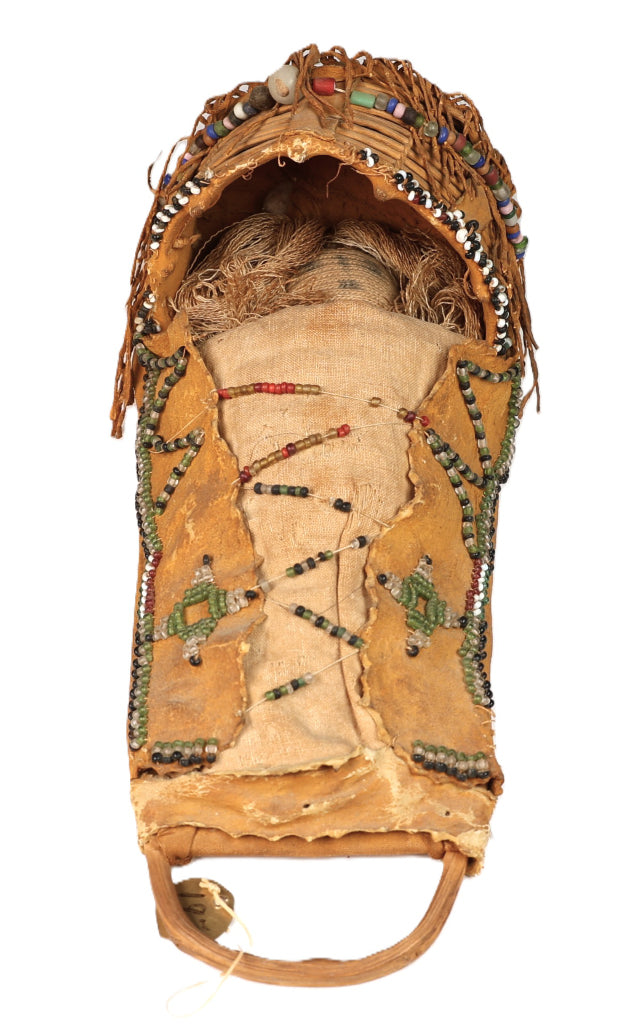 Apache Toy Cradle with Doll