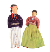 Navajo Male and Female Dolls Pair