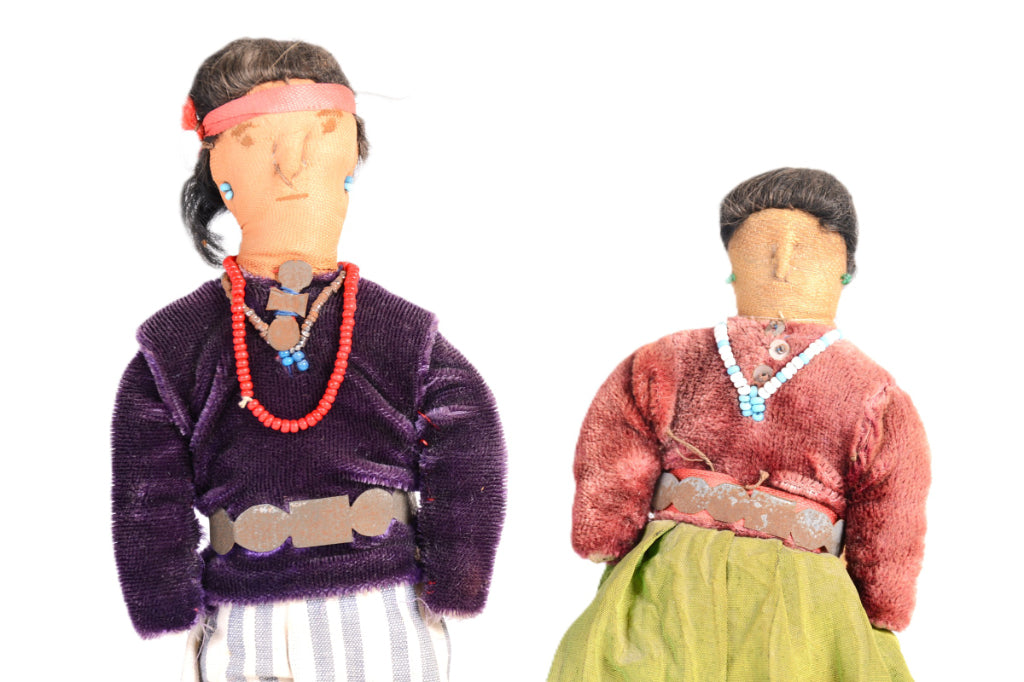 Navajo Male and Female Dolls Pair
