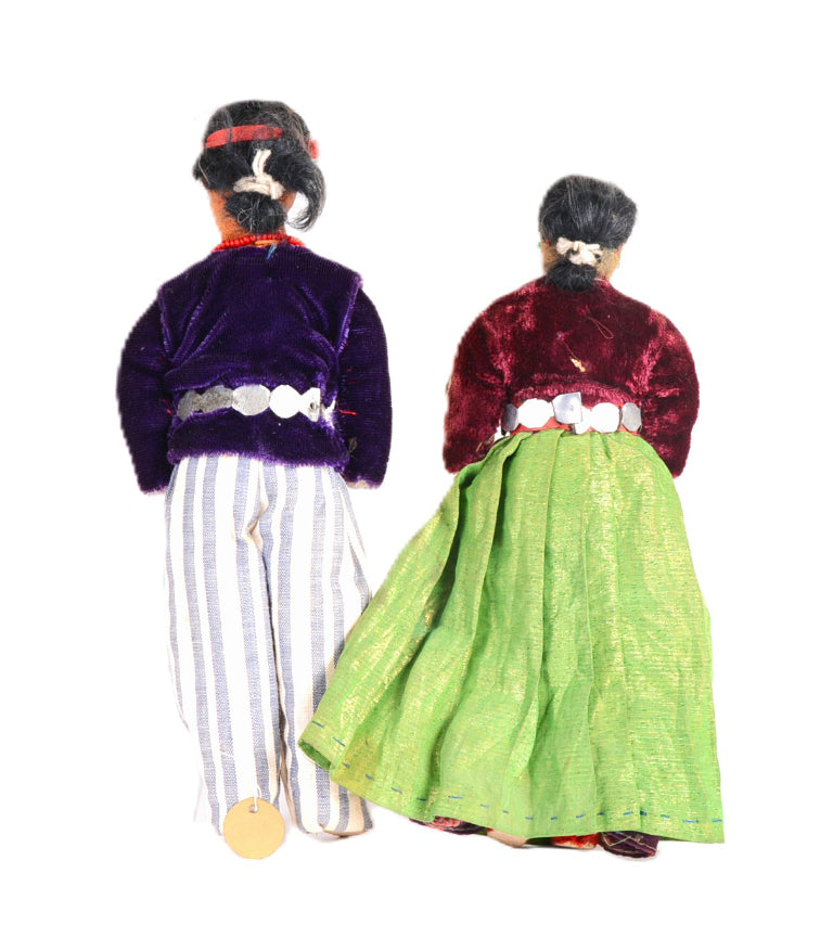 Navajo Male and Female Dolls Pair