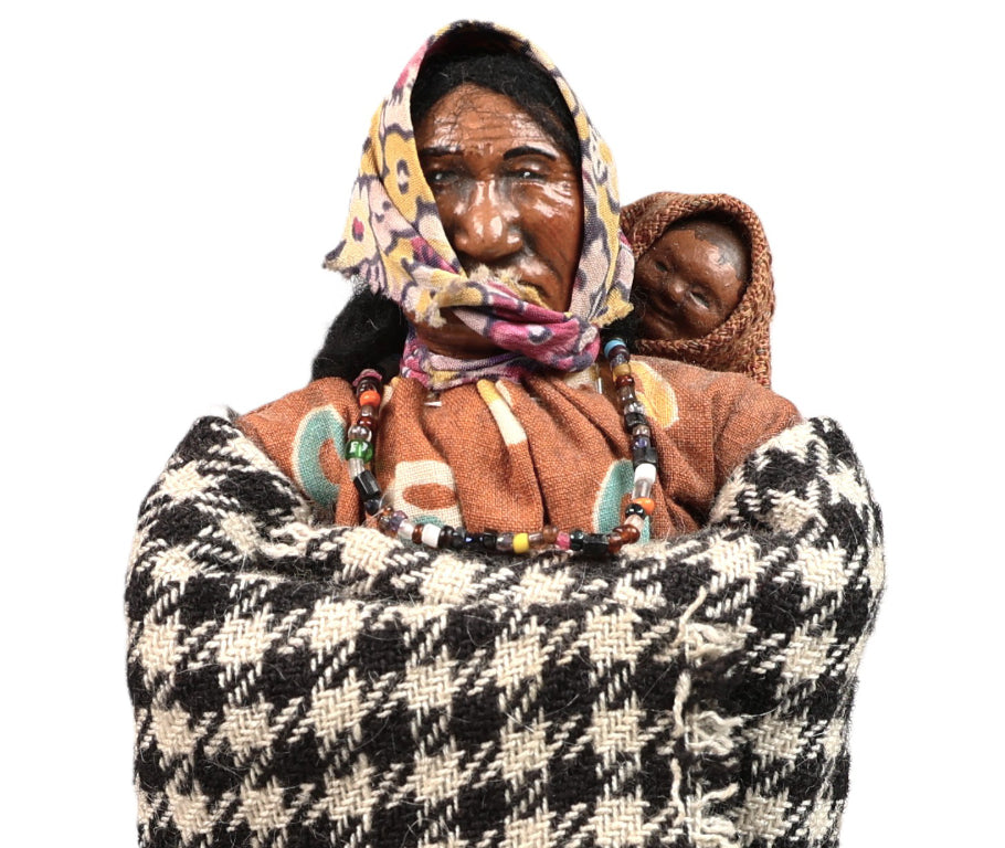 Winnebago Mother and Papoose Doll By Kate Mike