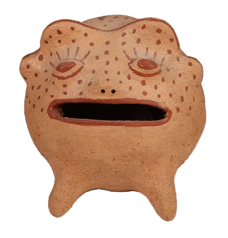 Mohave Effigy Frog Pottery By Elmer Gates