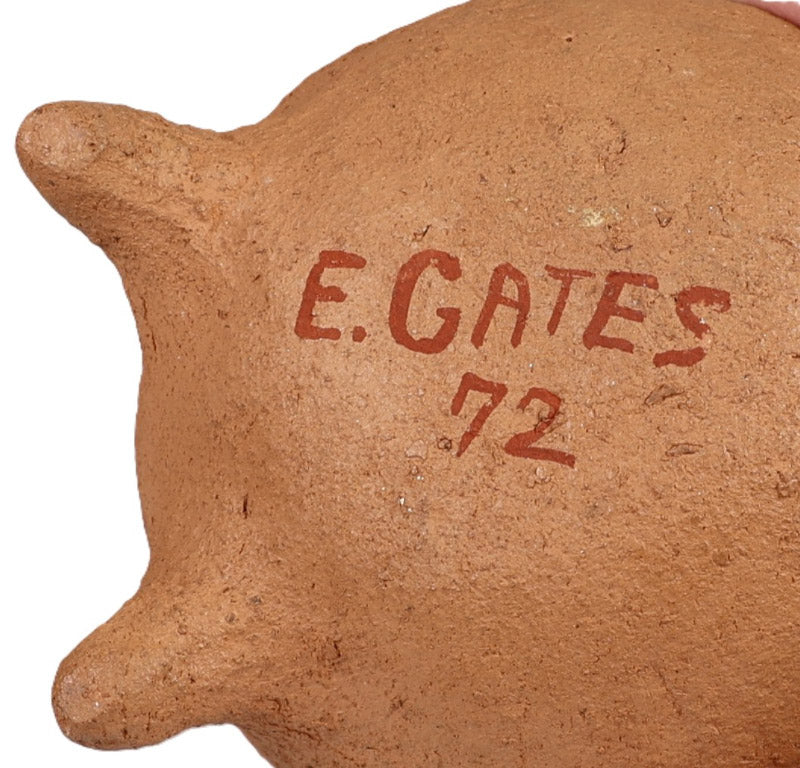 Mohave Effigy Frog Pottery By Elmer Gates