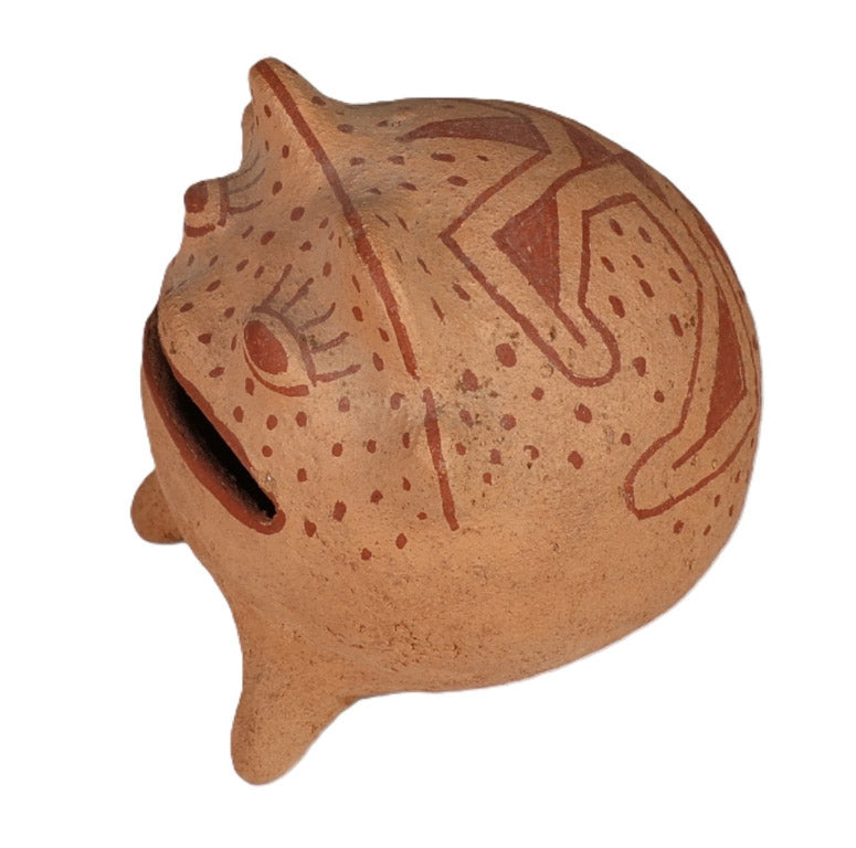 Mohave Effigy Frog Pottery By Elmer Gates