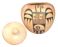 Hopi Pueblo Pottery with Lid By Sadie Adams