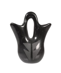 San Ildefonso Pueblo Miniature Black Wedding Jar Pottery