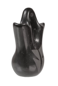 San Ildefonso Pueblo Miniature Black Wedding Jar Pottery