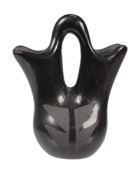 San Ildefonso Pueblo Miniature Black Wedding Jar Pottery