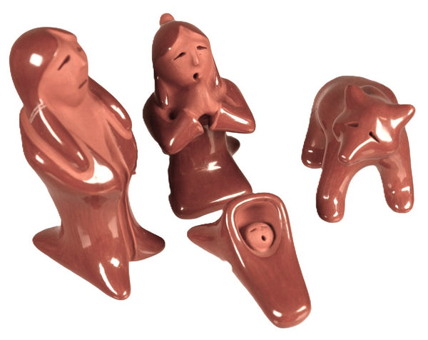 Santa Clara Pueblo Red Clay Pottery By Gary Gutieriez